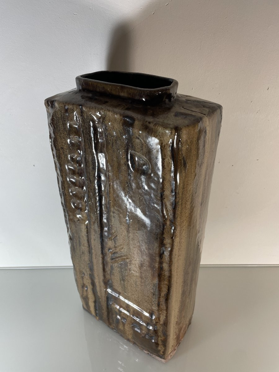 Helmut Schaffenacker (1921-2010) - Grand vase au cheval-photo-3