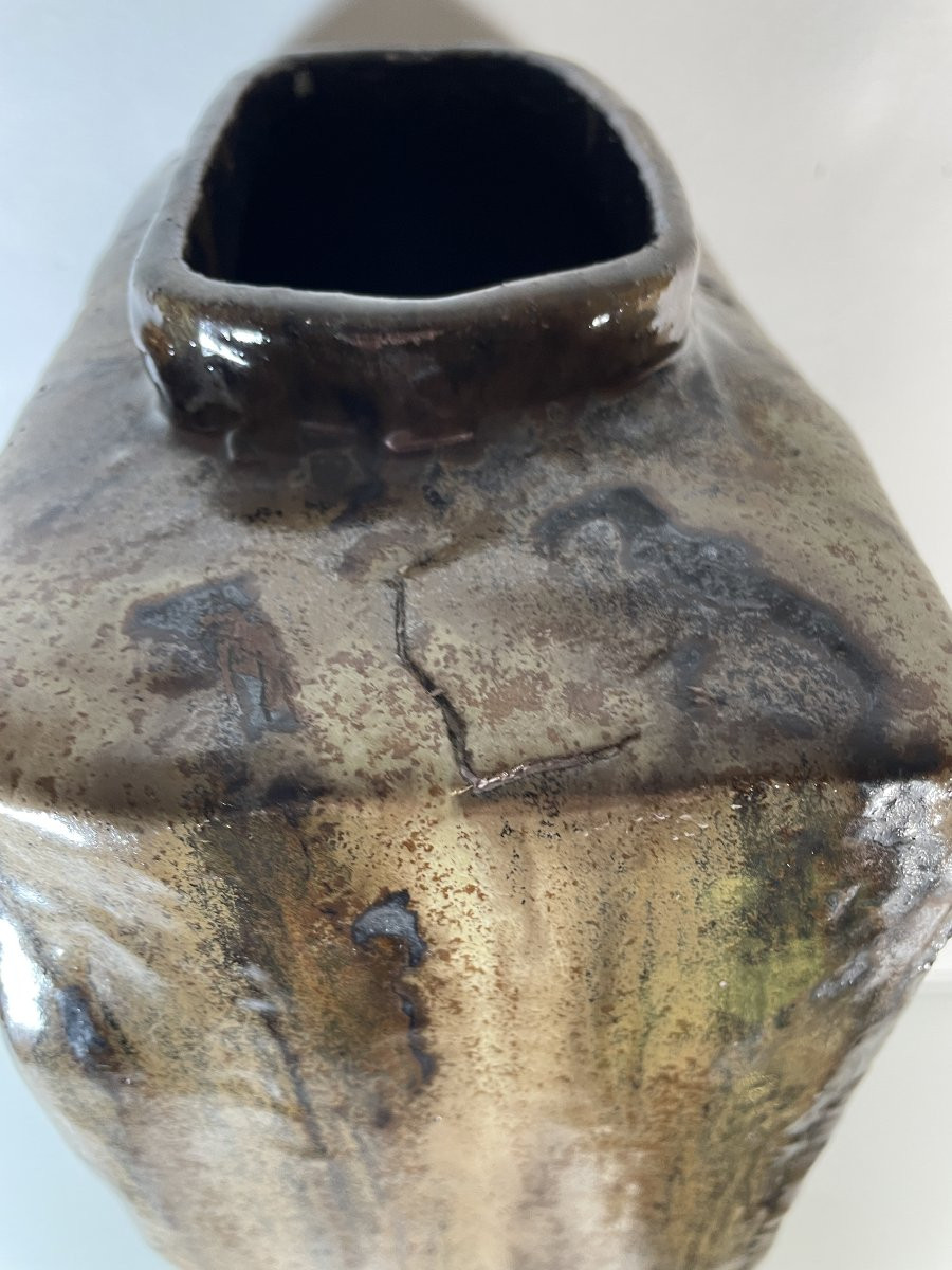 Helmut Schaffenacker (1921-2010) - Grand vase au cheval-photo-1