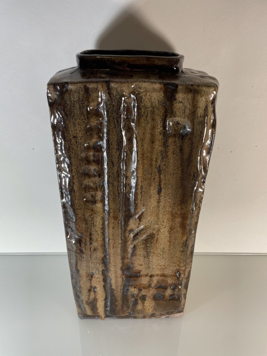 Helmut Schaffenacker (1921-2010) - Grand vase au cheval-photo-2