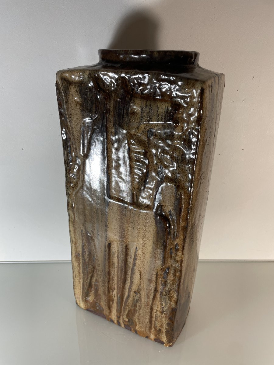 Helmut Schaffenacker (1921-2010) - Grand vase au cheval-photo-5