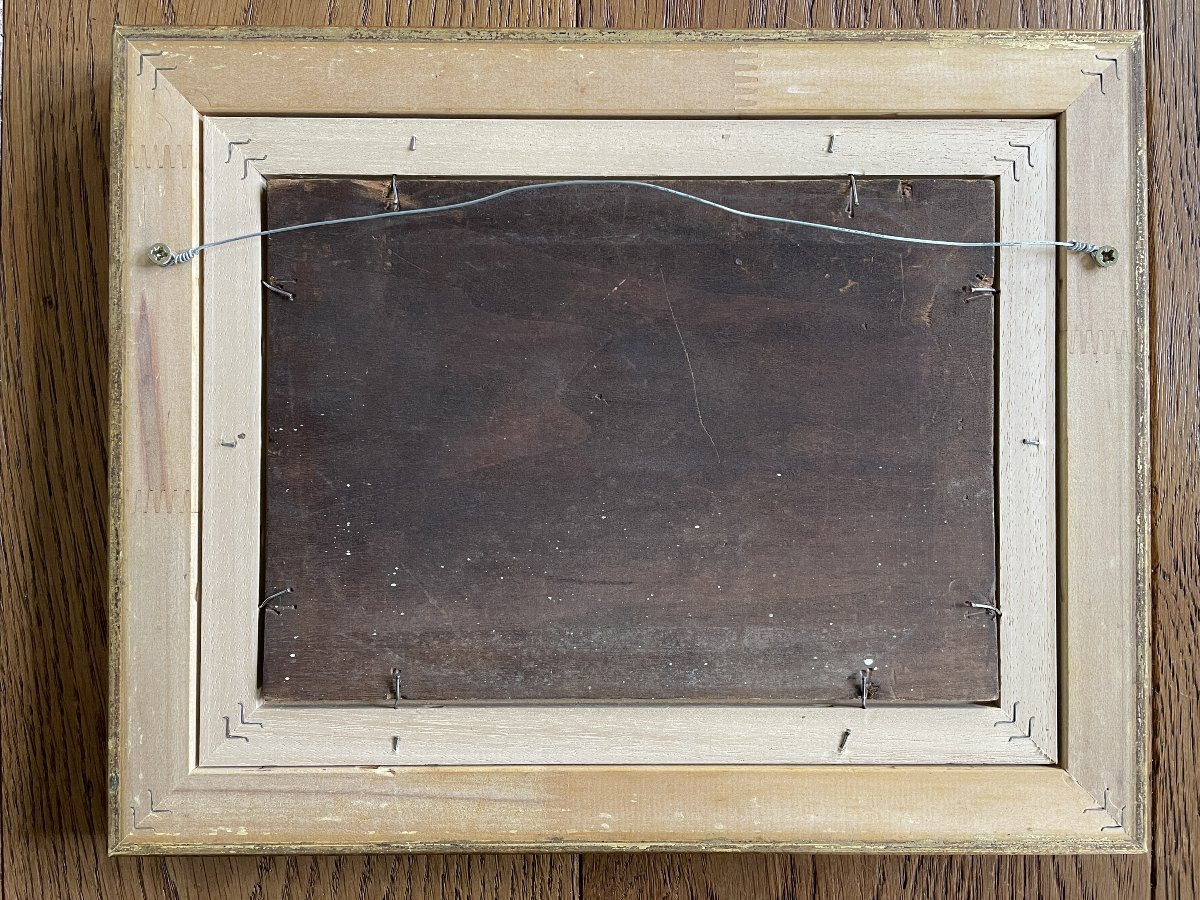 Oil On Panel - Germany, Late 19th Century - Cologne At Night-photo-2