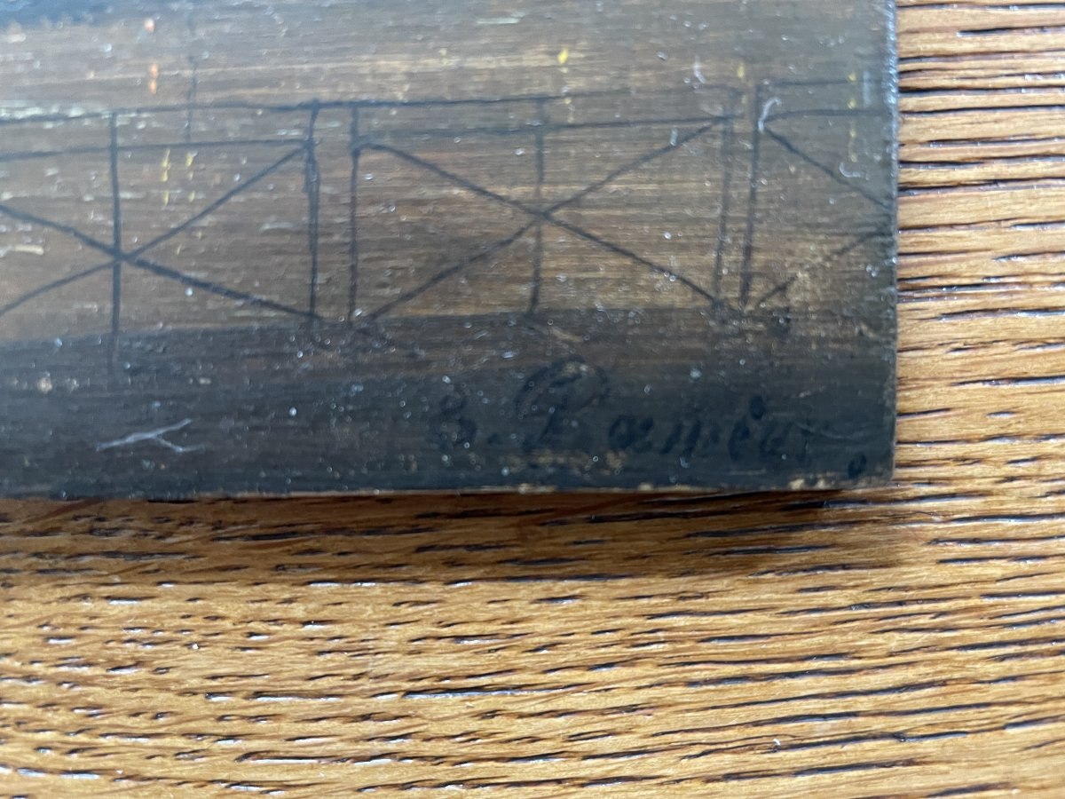 Oil On Panel - Germany, Late 19th Century - Cologne At Night-photo-3