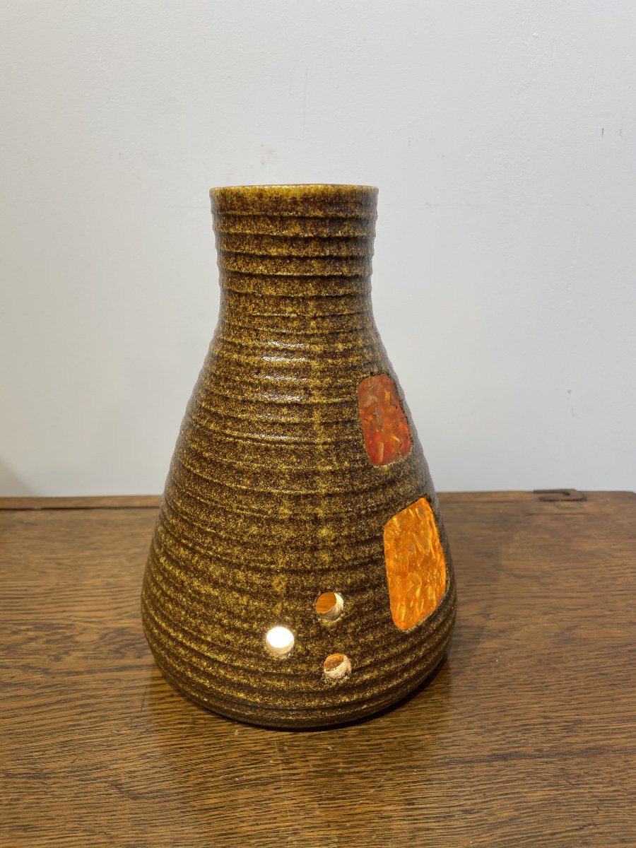 Lampe Accolay - Céramique & résine-photo-3