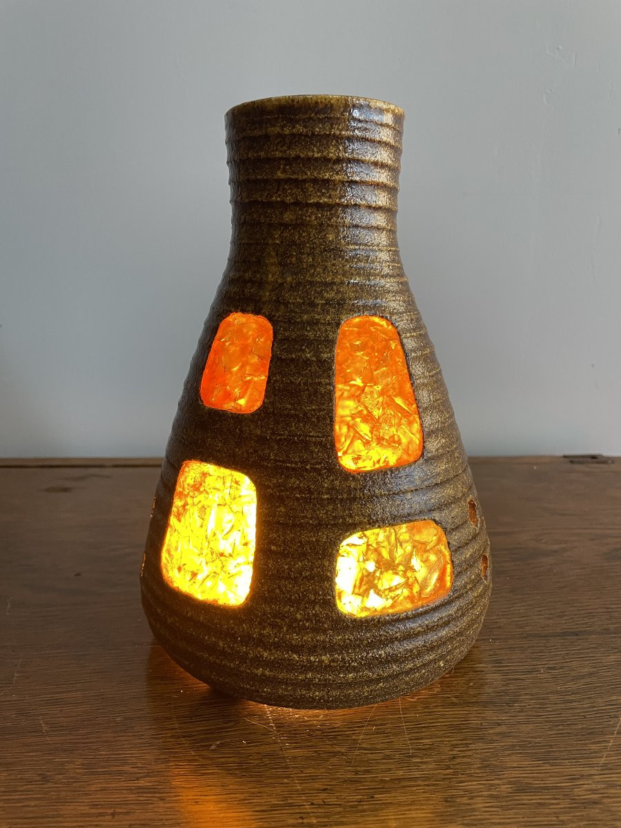 Lampe Accolay - Céramique & résine-photo-3