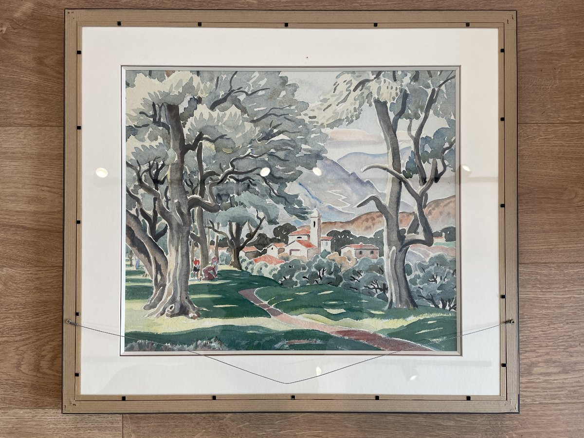 Ecole de Provence - Aquarelle double face-photo-3