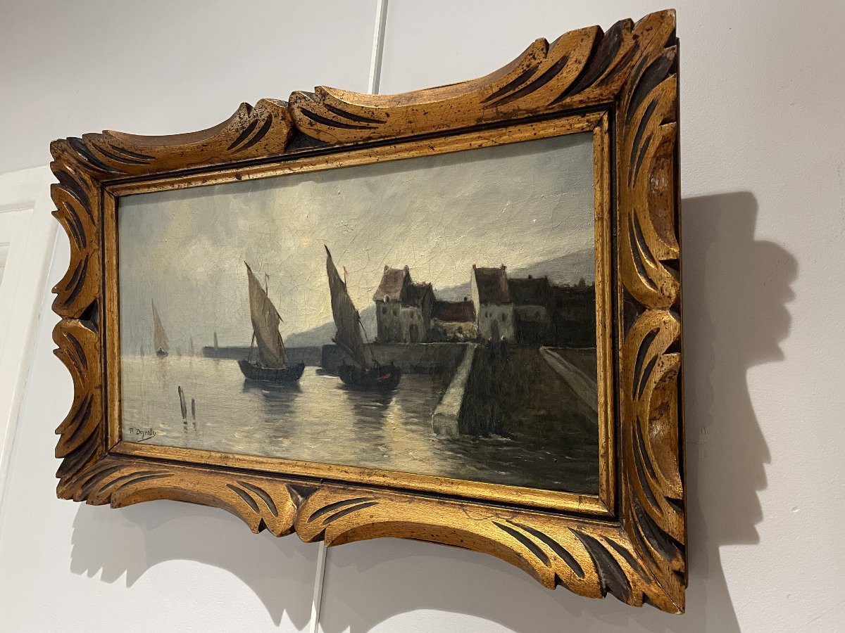 Théophile Louis Deyrolle (1844-1923) - Port Scene-photo-3