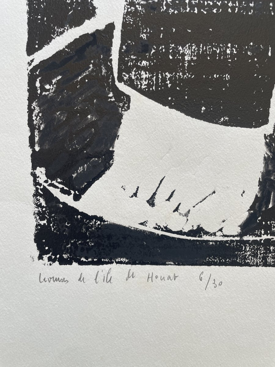 Jules Paressant (1917-2001) - Laveuses de l'Ile de Houat - 1983-photo-1