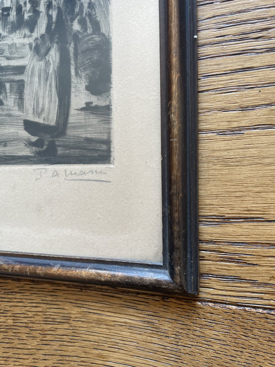 Masui Paul-auguste (1888-1981) - Breton Scenes: The Cider Tent-photo-2