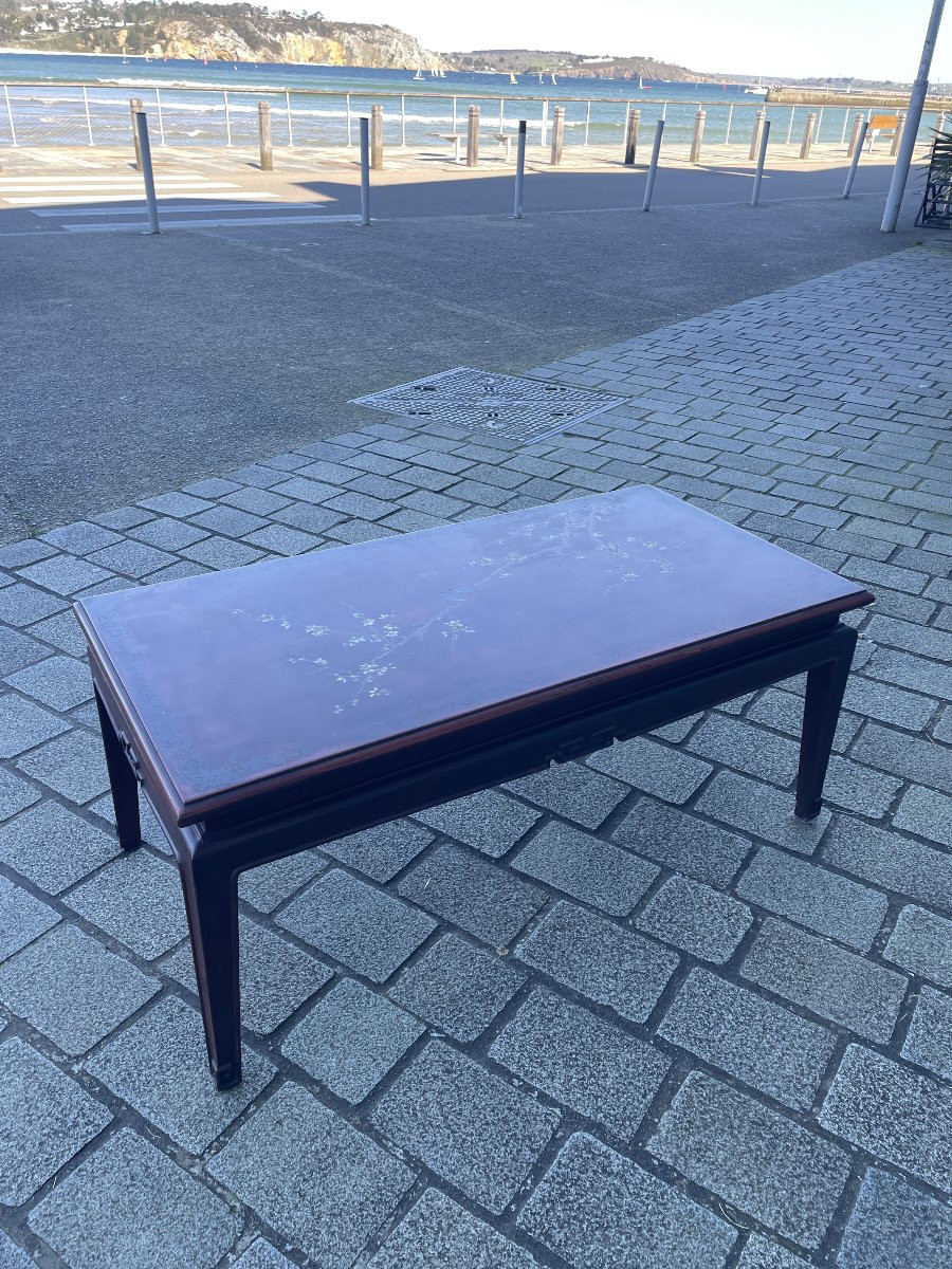 Nguyen Thanh Le (1919-2003) - Table laquée - Indochine Vietnam-photo-2