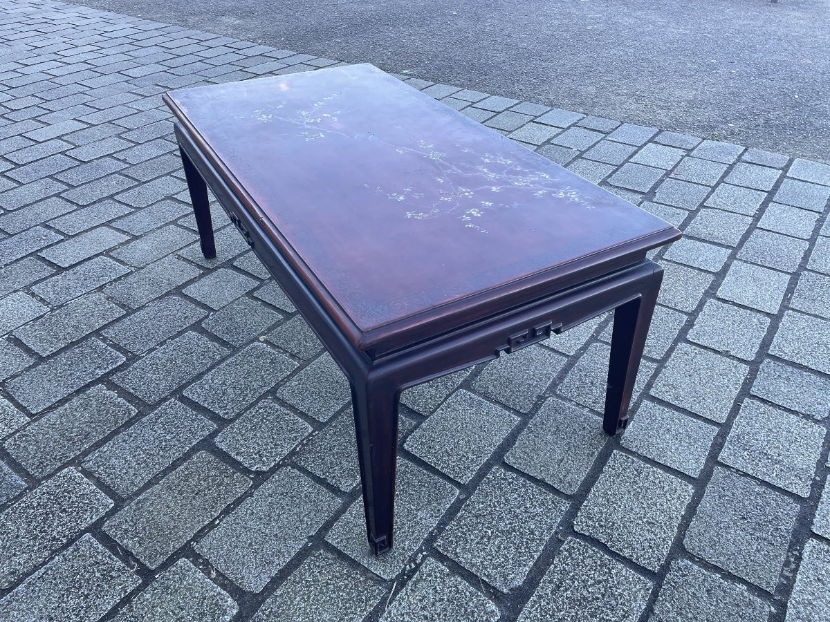 Nguyen Thanh Le (1919-2003) - Table laquée - Indochine Vietnam-photo-3