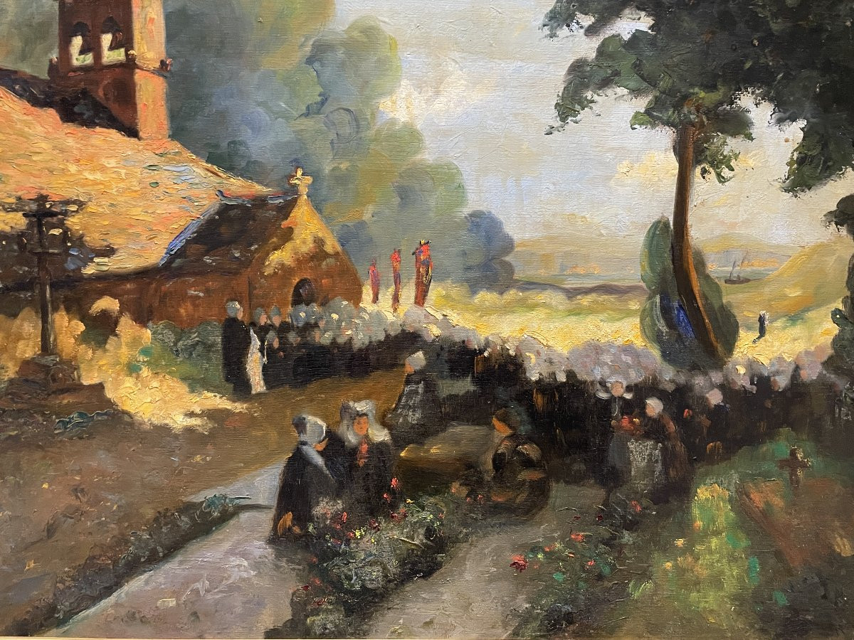 Joseph Carrer (1891-1979) - Pardon De Trébabu - Finistère - Brittany-photo-5