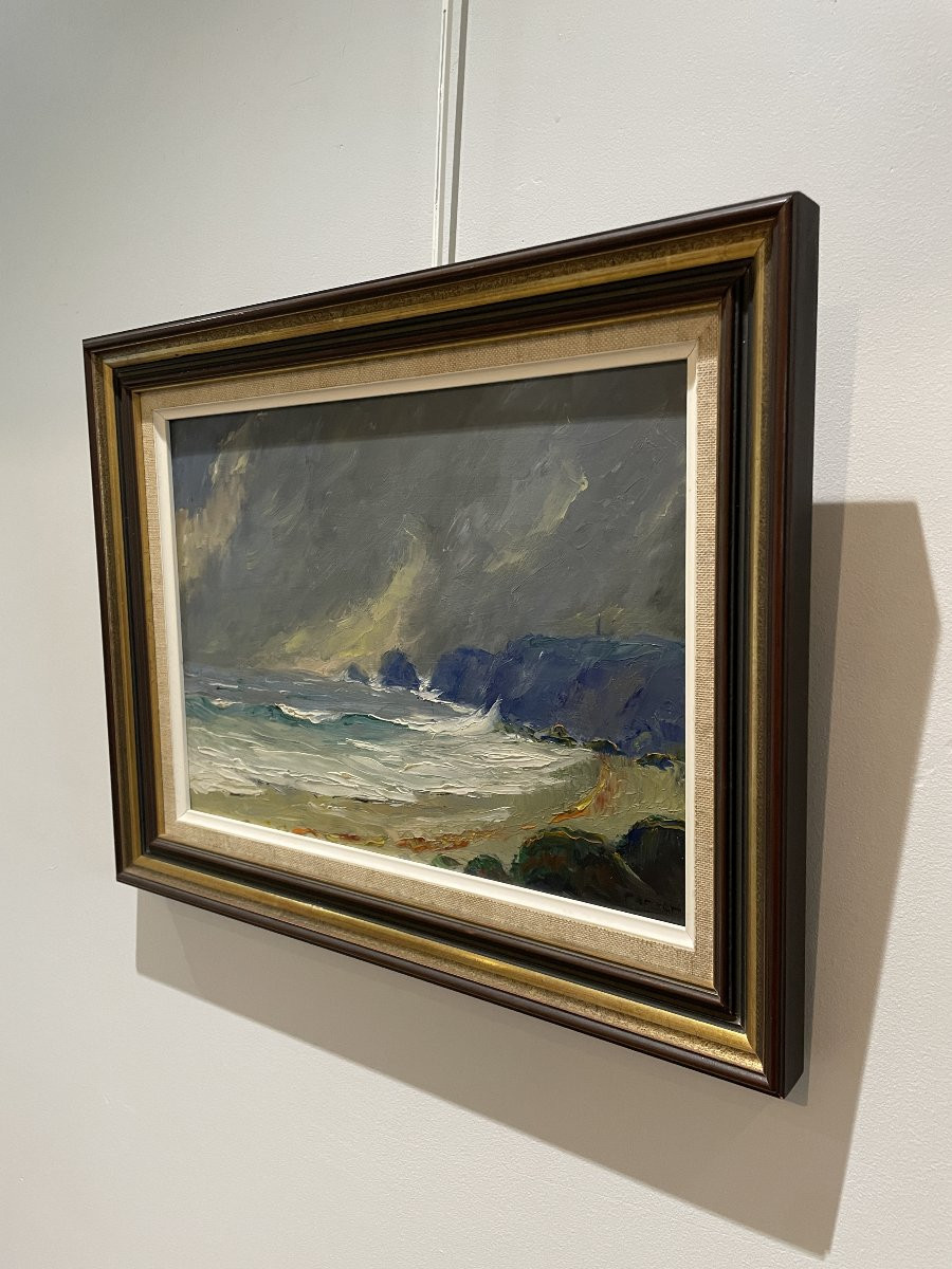 Joseph Carrer (1891-1979) - Heaps Of Peas - Camaret-photo-3