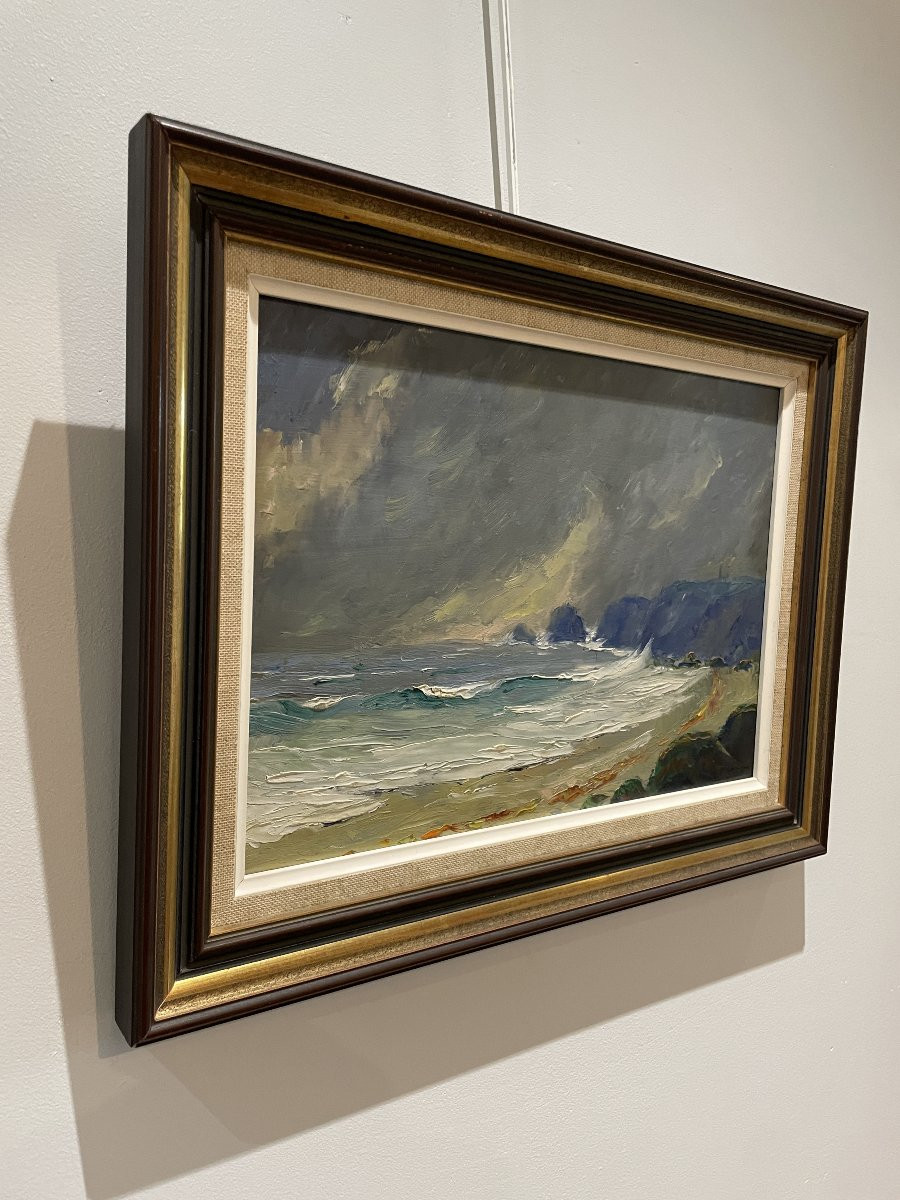 Joseph Carrer (1891-1979) - Heaps Of Peas - Camaret-photo-4