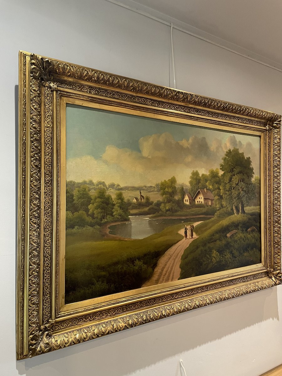 C. Lubin - Austria - Large Oil On Canvas - 1892-photo-2