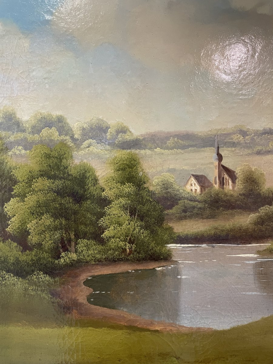 C. Lubin - Austria - Large Oil On Canvas - 1892-photo-2