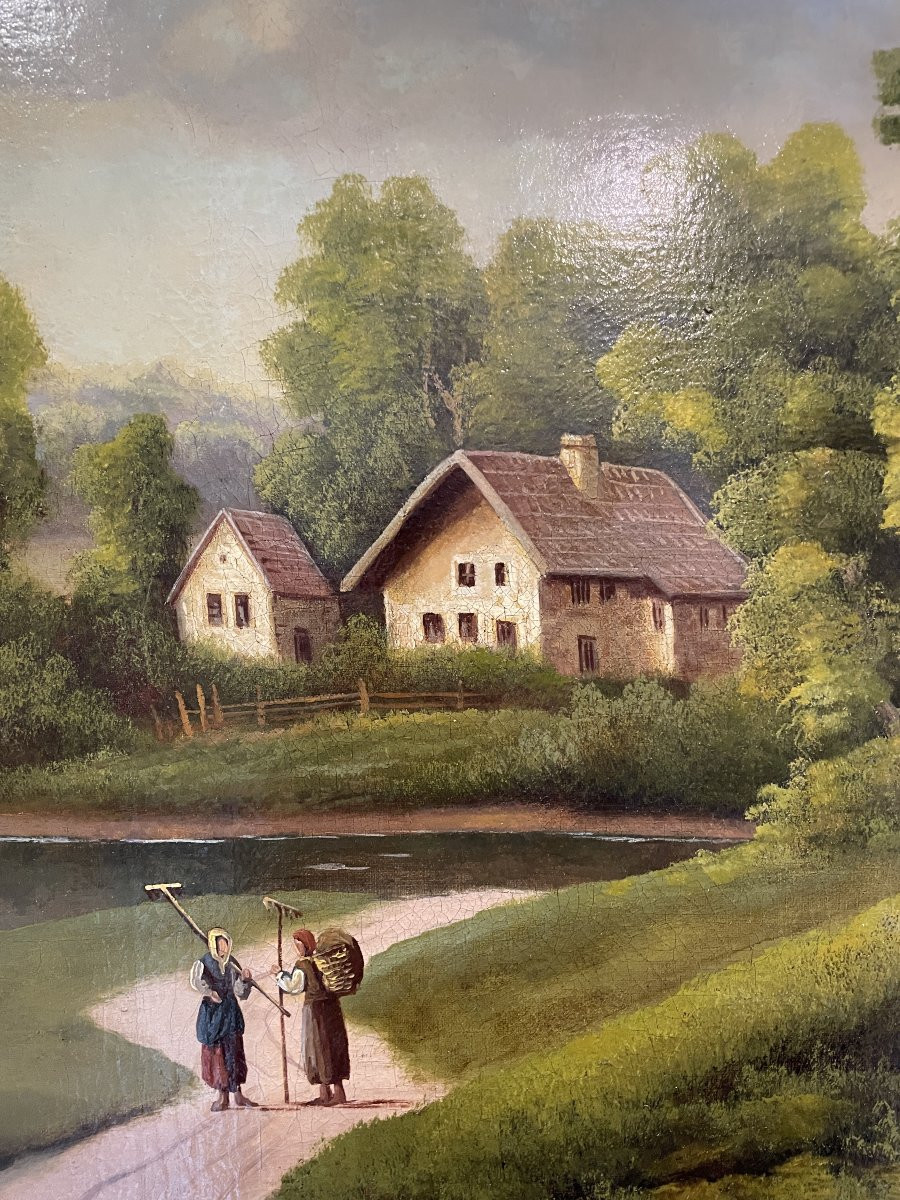 C. Lubin - Austria - Large Oil On Canvas - 1892-photo-4