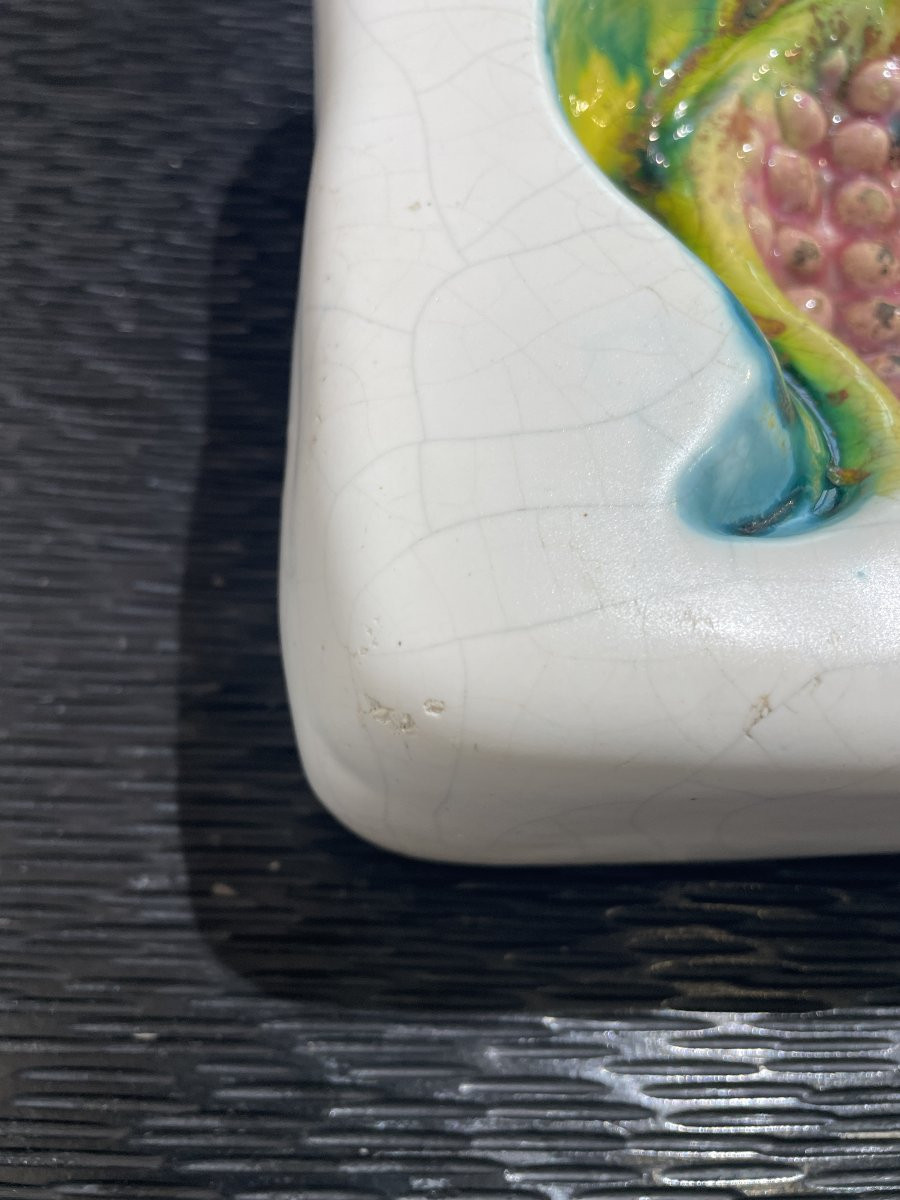 Georges Jouve (1910-1964)  - Cendrier - Coupe au décor grenade-photo-3