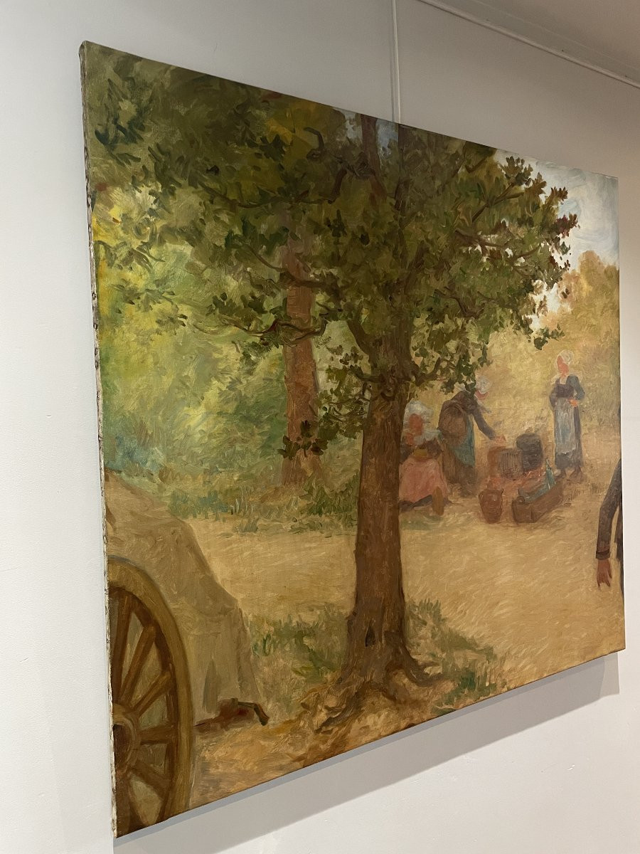 Théophile Louis Deyrolle (1844-1923) - Décor du Grand Hotel des Dunes - Beg-Meil-photo-2