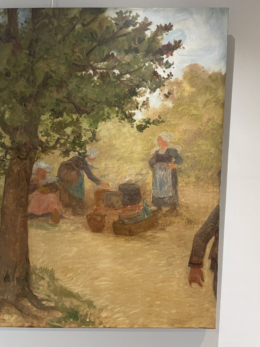 Théophile Louis Deyrolle (1844-1923) - Décor du Grand Hotel des Dunes - Beg-Meil-photo-3