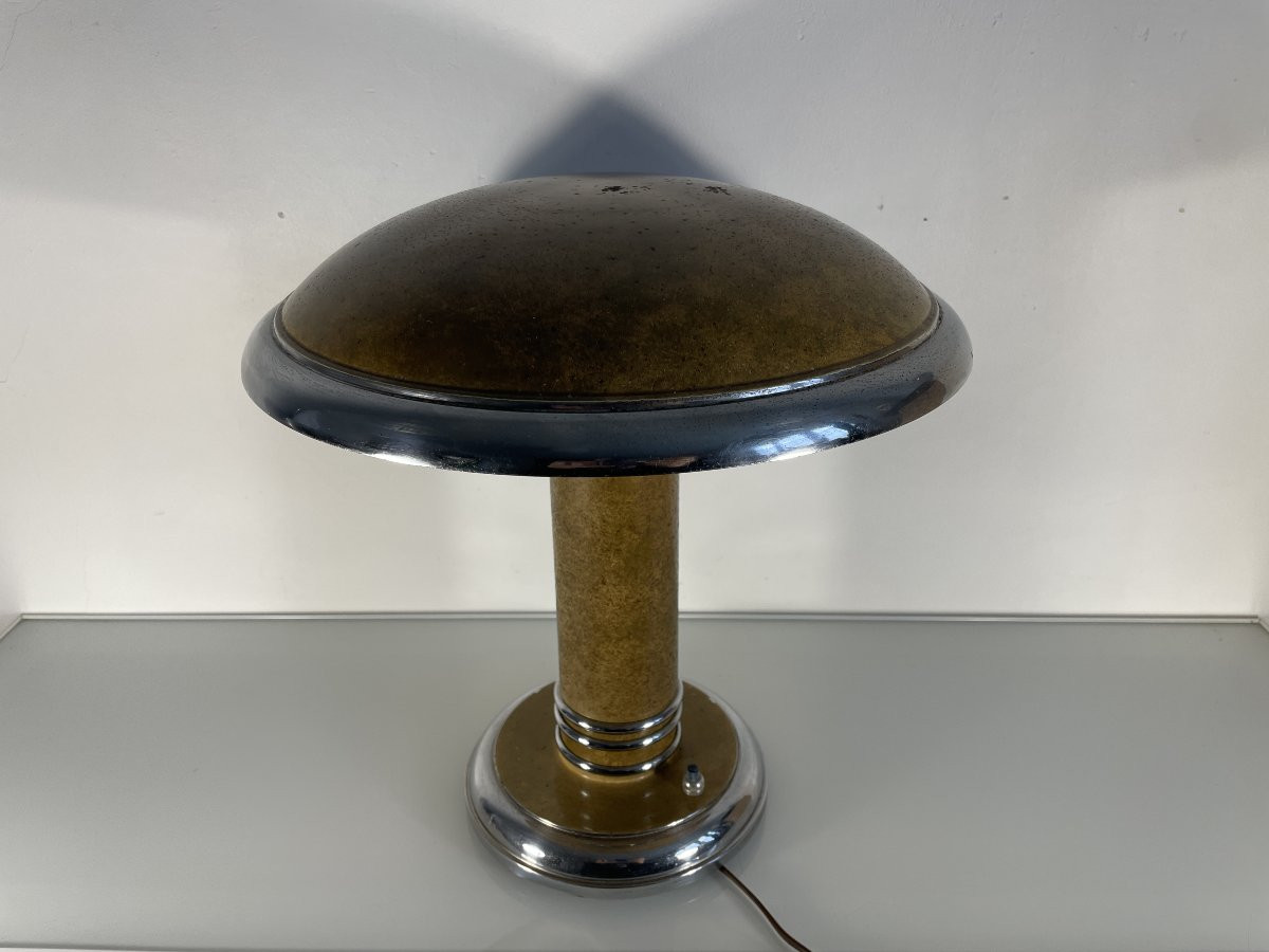 Georges Halais (1893-1945) - Mushroom Lamp - Art Deco-photo-6