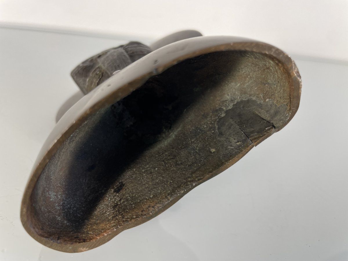 Buste en bronze - Ecole vietnamienne des années 1930 - Indochine-photo-1