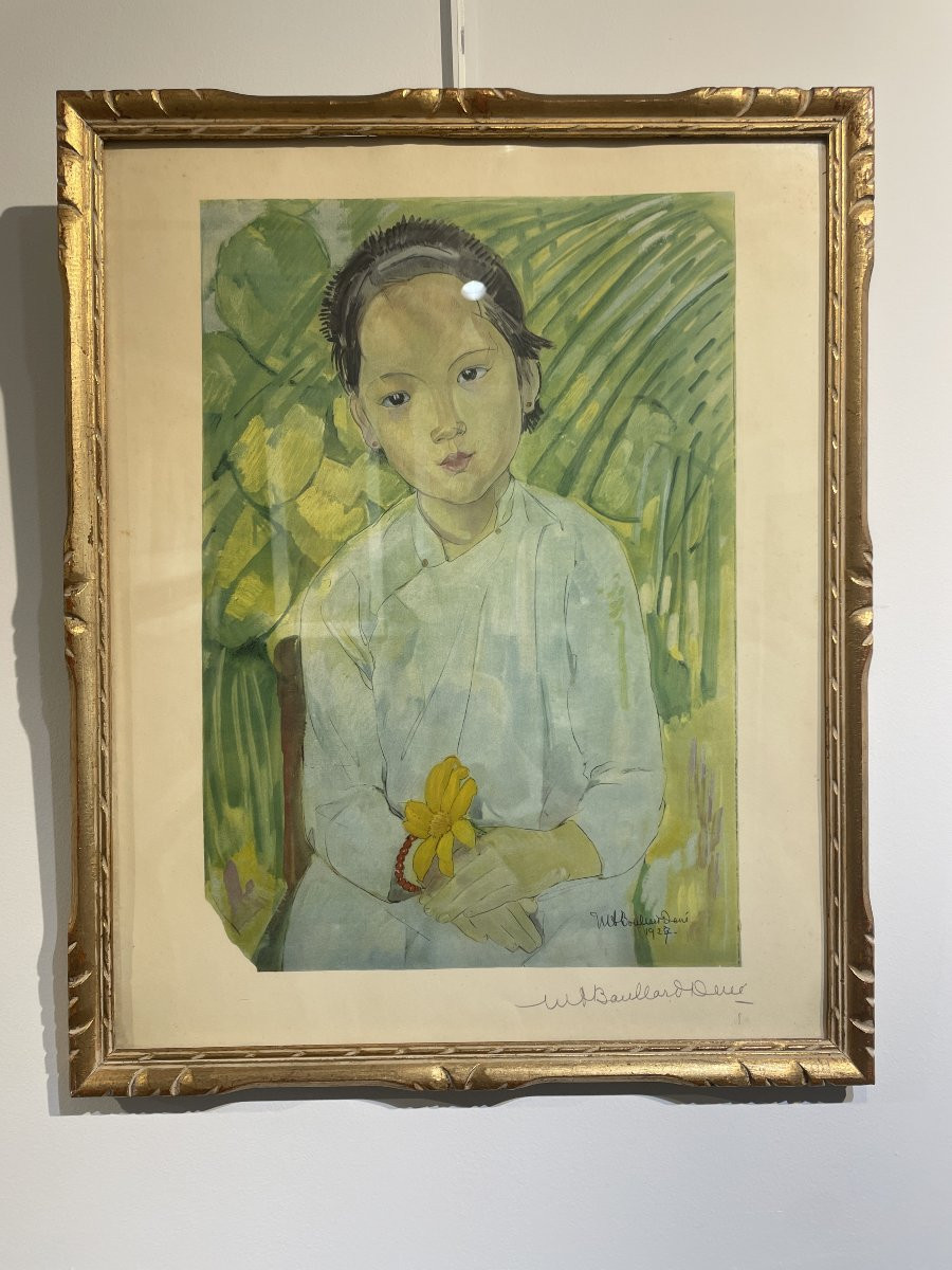 Marie-Antoinette Boullard-Devé (1890-1970) - Jeune fille - Indochine Vietnam-photo-4