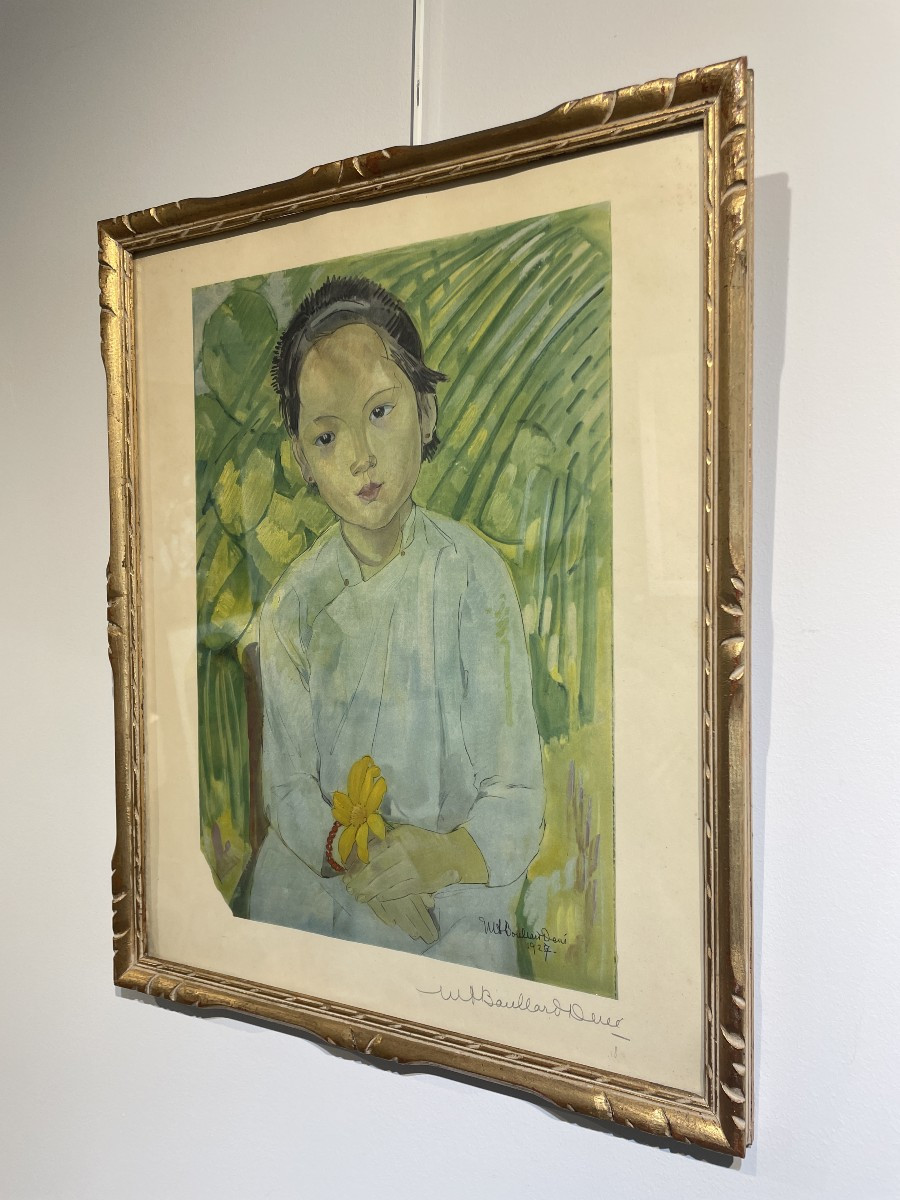 Marie-Antoinette Boullard-Devé (1890-1970) - Jeune fille - Indochine Vietnam