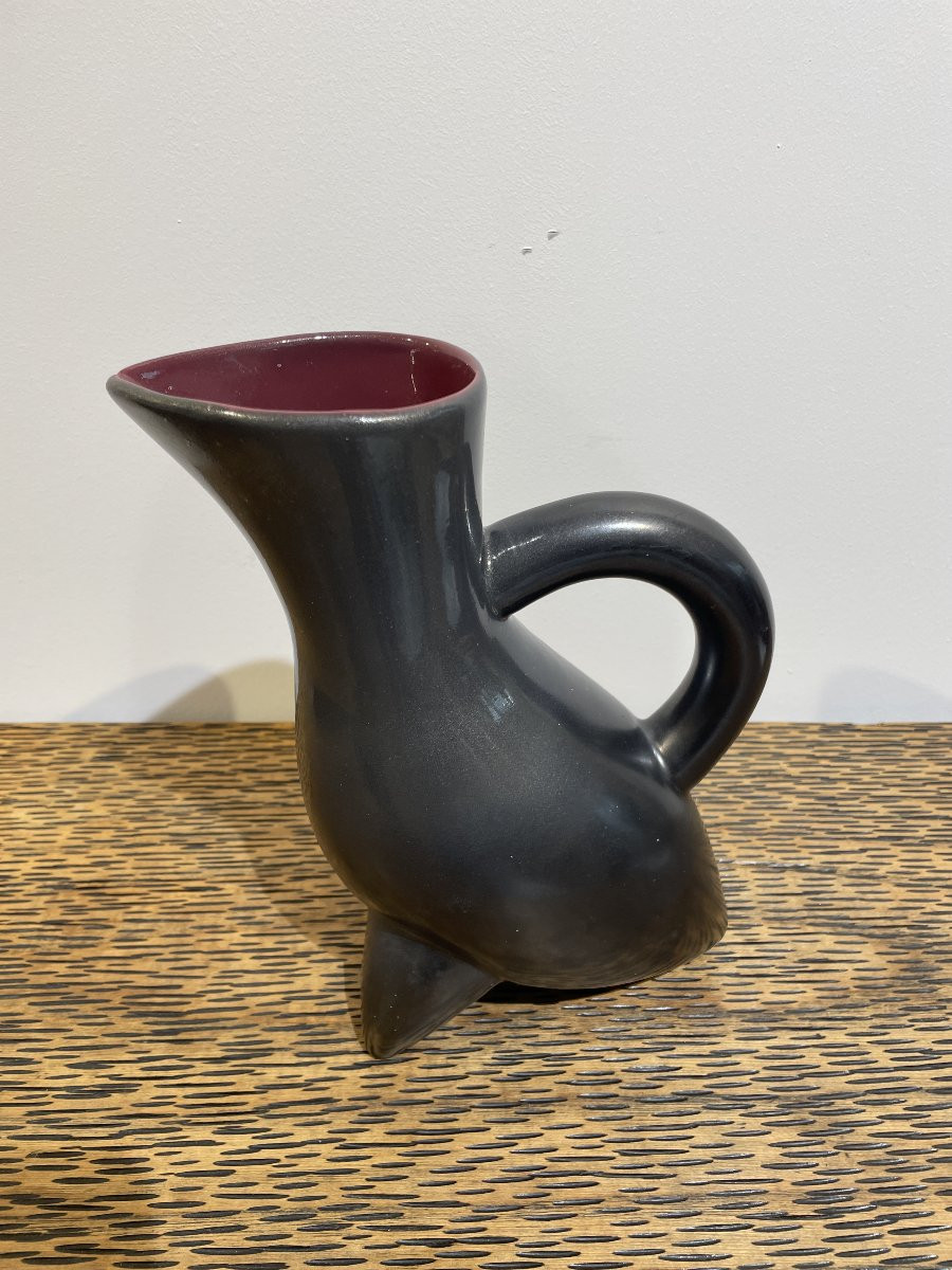 Pierre Toulhoat (1923-2014) - Zoomorphic Pitcher - Keraluc - 50s-photo-2