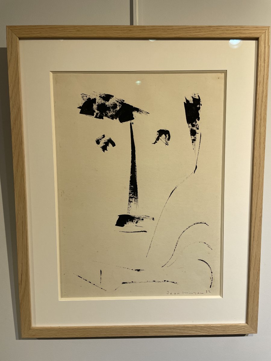 Jean Mingam (1927-1987) - Portrait - India Ink - 1982
