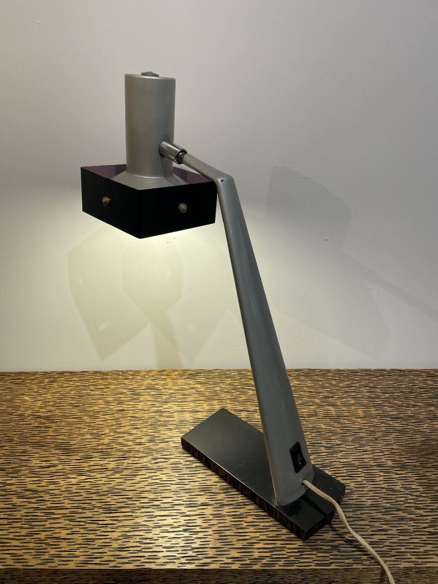 Lamp Fase - Luis Pérez De La Oliva - Model Geisha- Black And Pearl Grey