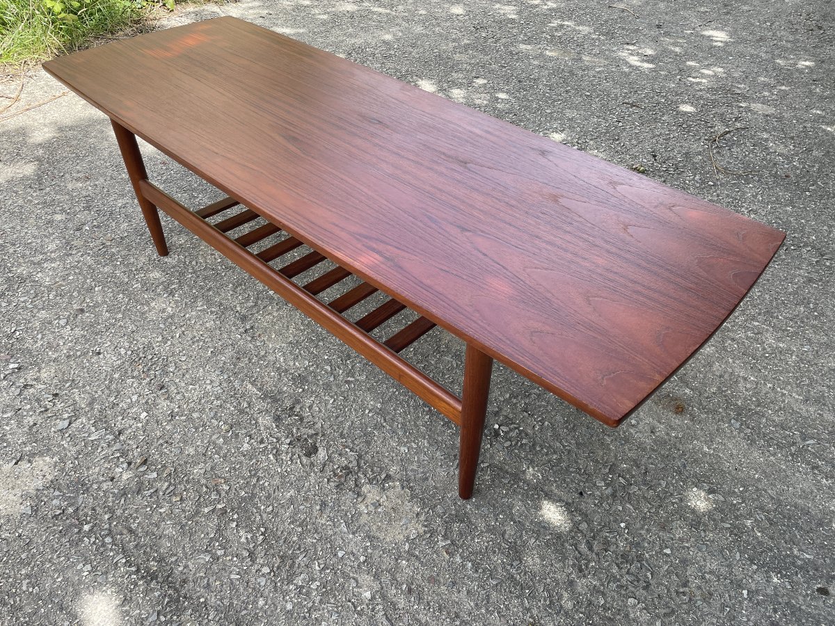 Grete Jalk (1920-2006) attribué à - Grande table basse scandinave-photo-2