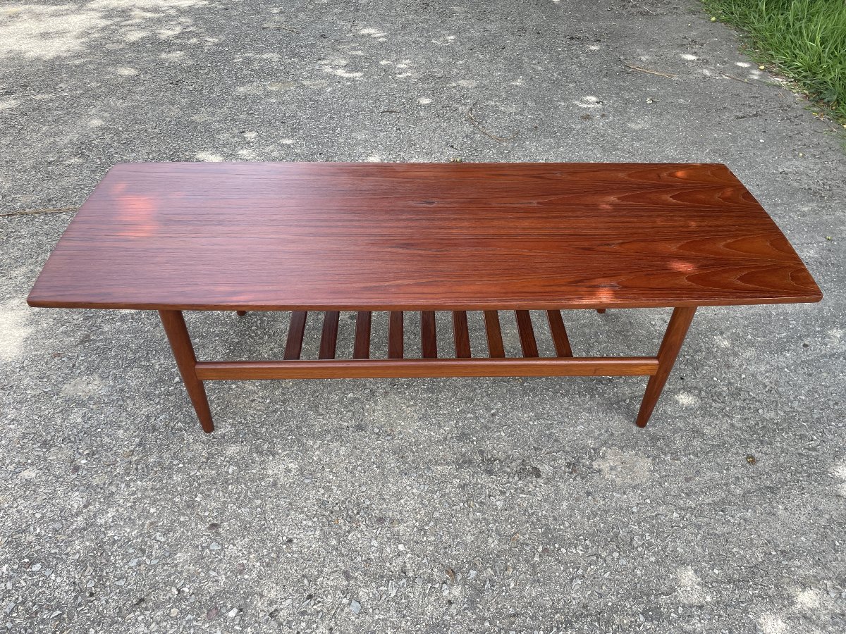 Grete Jalk (1920-2006) attribué à - Grande table basse scandinave-photo-2
