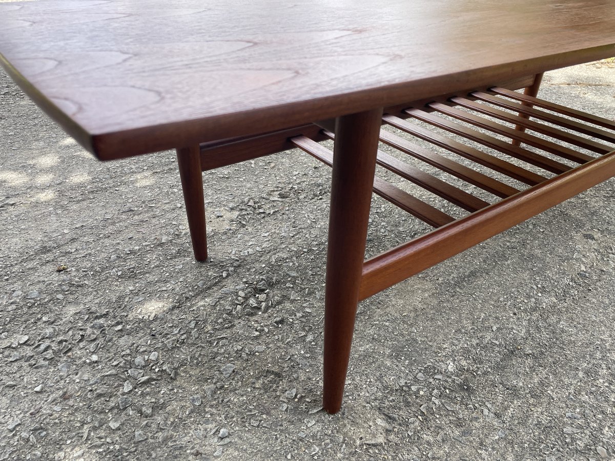 Grete Jalk (1920-2006) attribué à - Grande table basse scandinave-photo-5