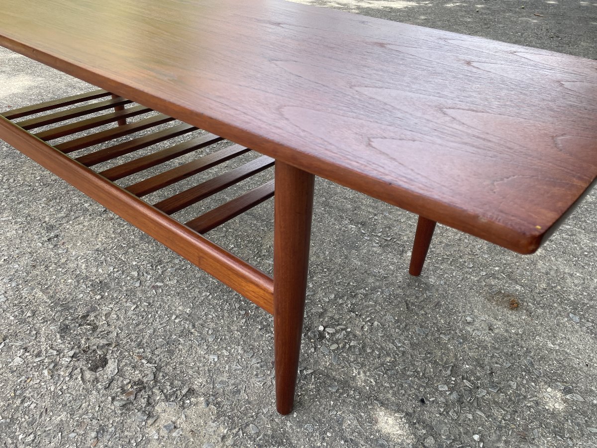 Grete Jalk (1920-2006) attribué à - Grande table basse scandinave-photo-6