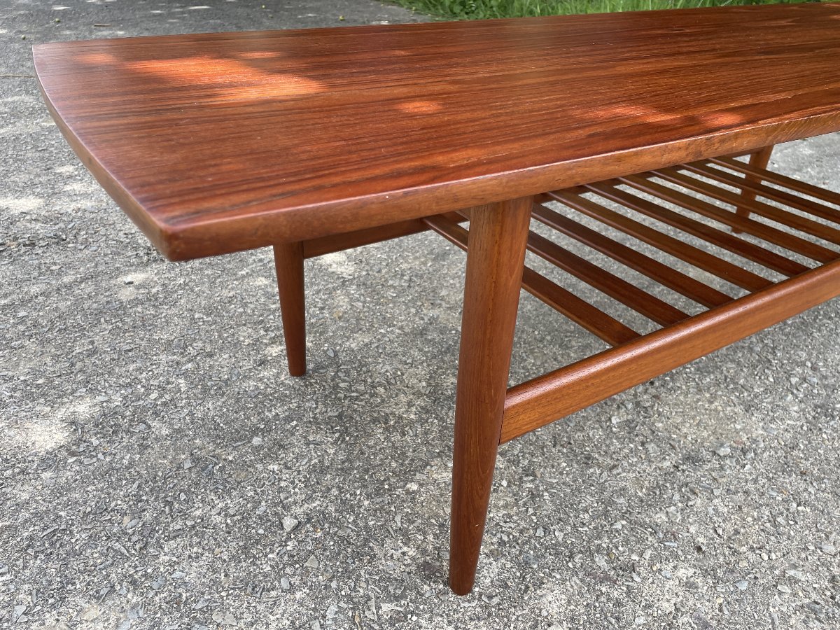 Grete Jalk (1920-2006) attribué à - Grande table basse scandinave-photo-7