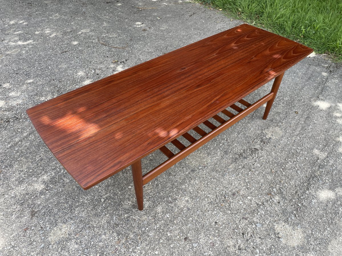 Grete Jalk (1920-2006) attribué à - Grande table basse scandinave-photo-8