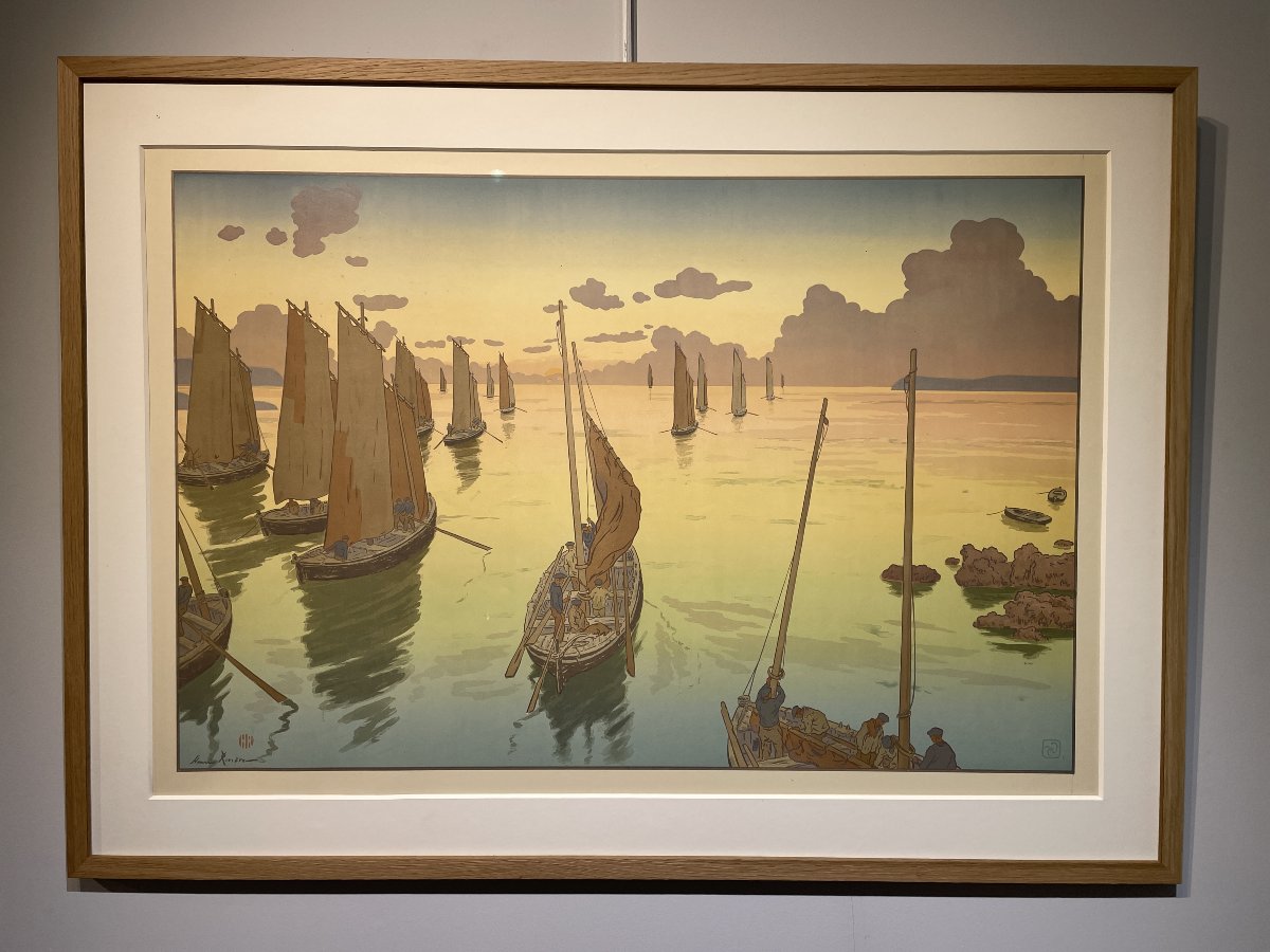 Henri Rivière (1864–1951) - Sunset - Japonism