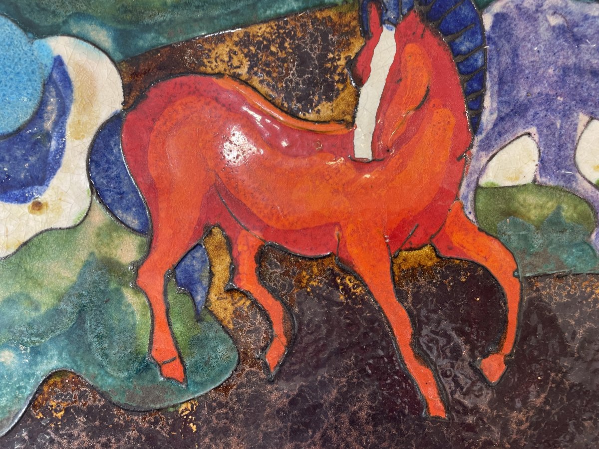 Ruscha Keramik - West Germany - Tribute To Franz Marc-photo-3