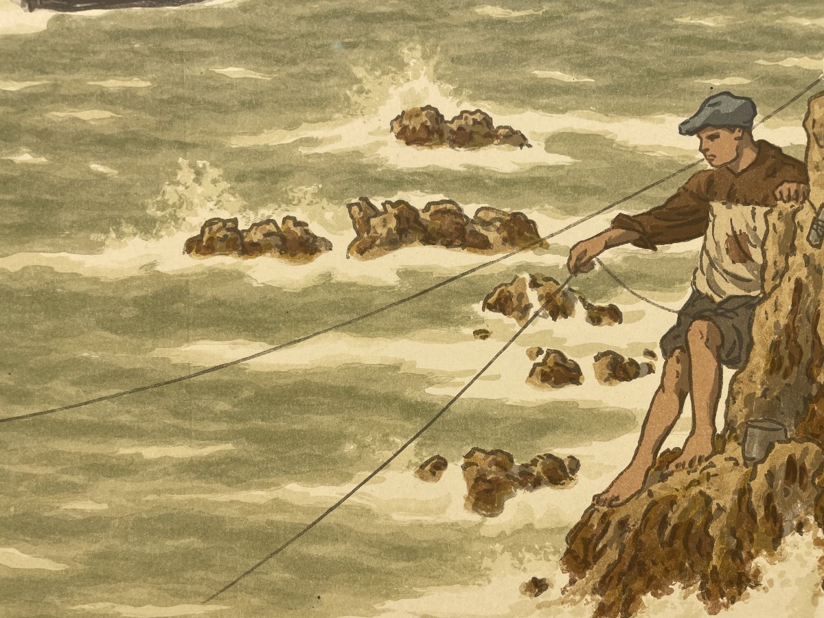 Henri Rivière (1864–1951) - The Ship's Boys-photo-4