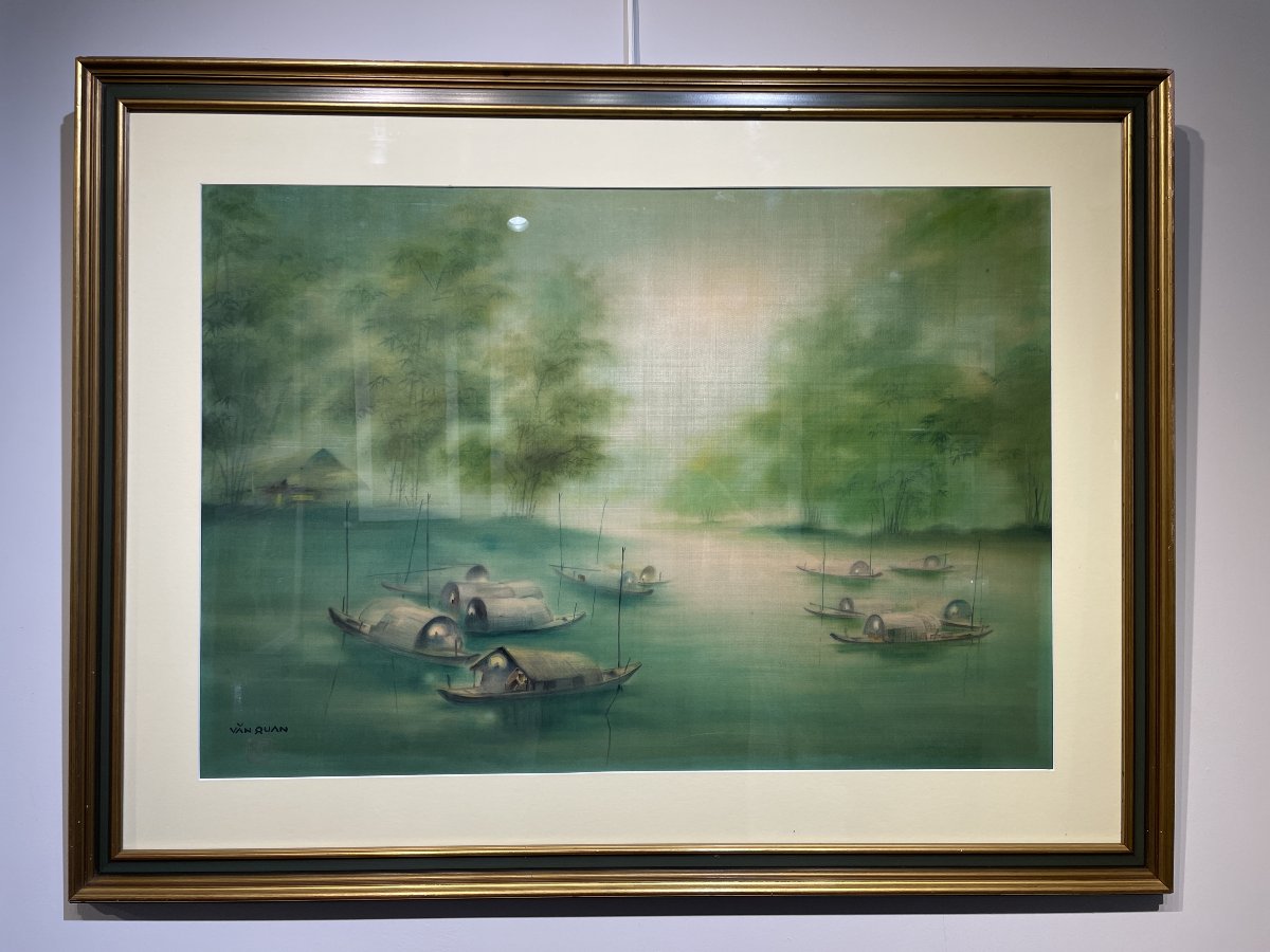 Van Quan - Vietnam - Indochina - Large-scale Painting On Silk
