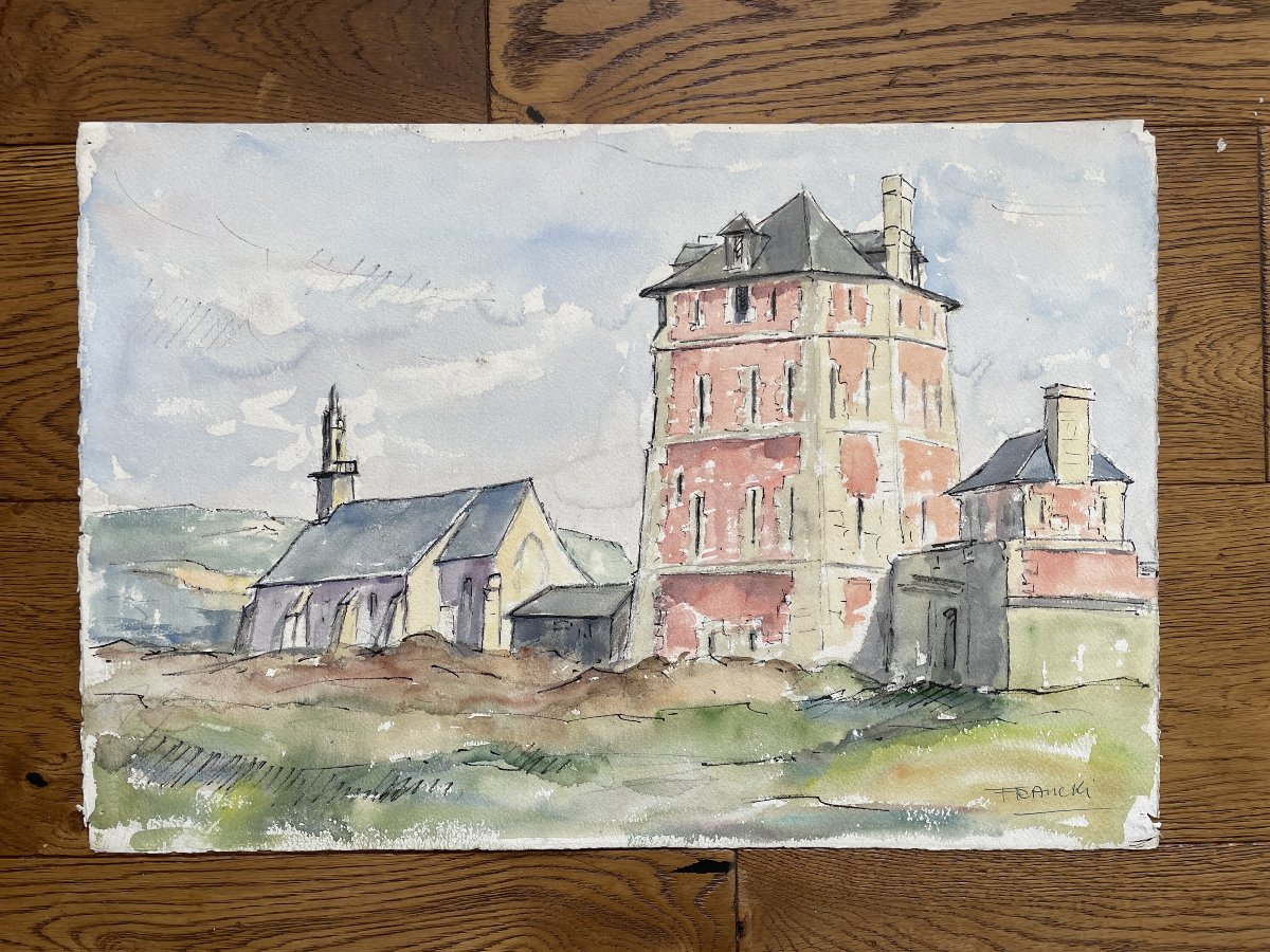 Jacques Francki (1920-1987) - La tour Vauban - Camaret sur Mer -Crozon-photo-2