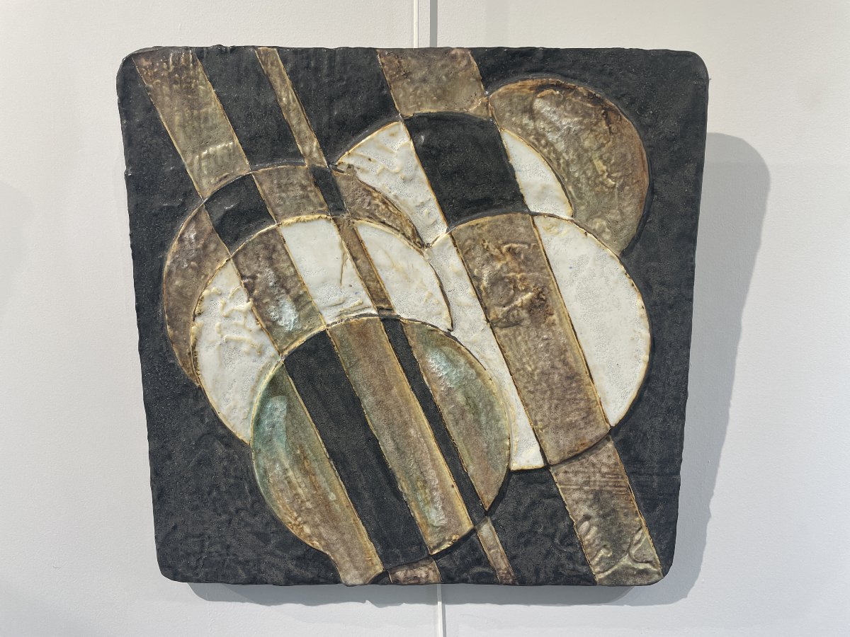 Helmut Schaffenacker (1921–2010) - Ceramic Plaque With Spheres