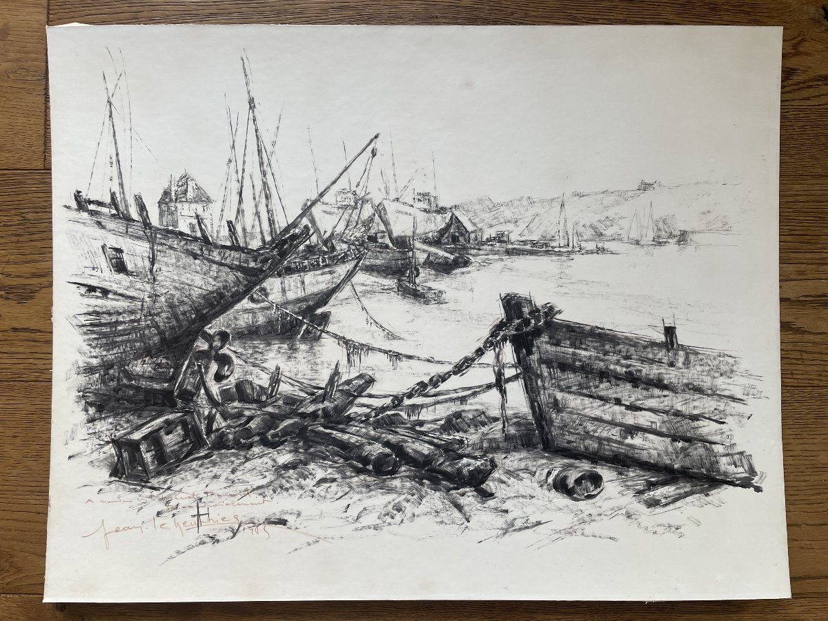 Jean Le Neuthiec (1911-1985) - La tour Vauban - Camaret sur Mer -Crozon-photo-2