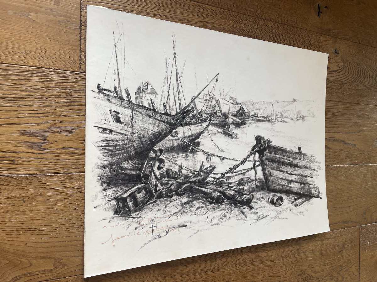 Jean Le Neuthiec (1911-1985) - La tour Vauban - Camaret sur Mer -Crozon-photo-4