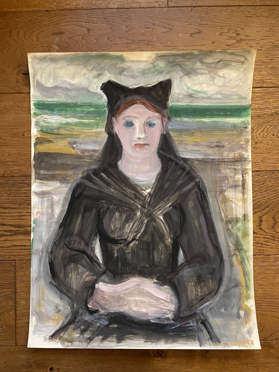 Tal'houarn  - Jacques Gautier (1902-1995) - Femme de l'Ile de Sein-photo-2