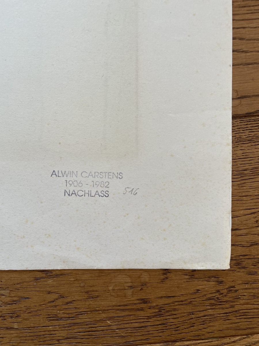 Alwin Carstens (1906–1982) - Color Lithograph D-photo-2