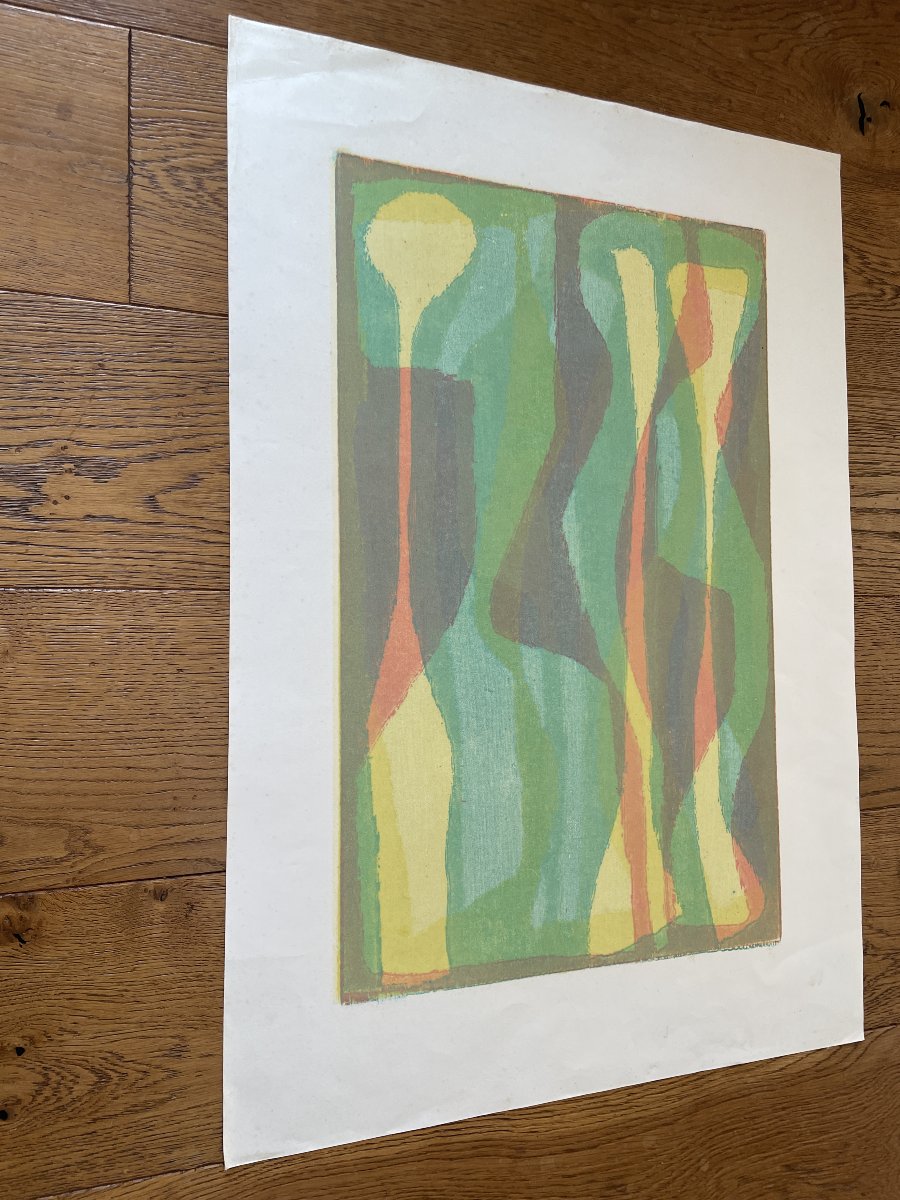 Alwin Carstens (1906–1982) - Color Lithograph D-photo-3