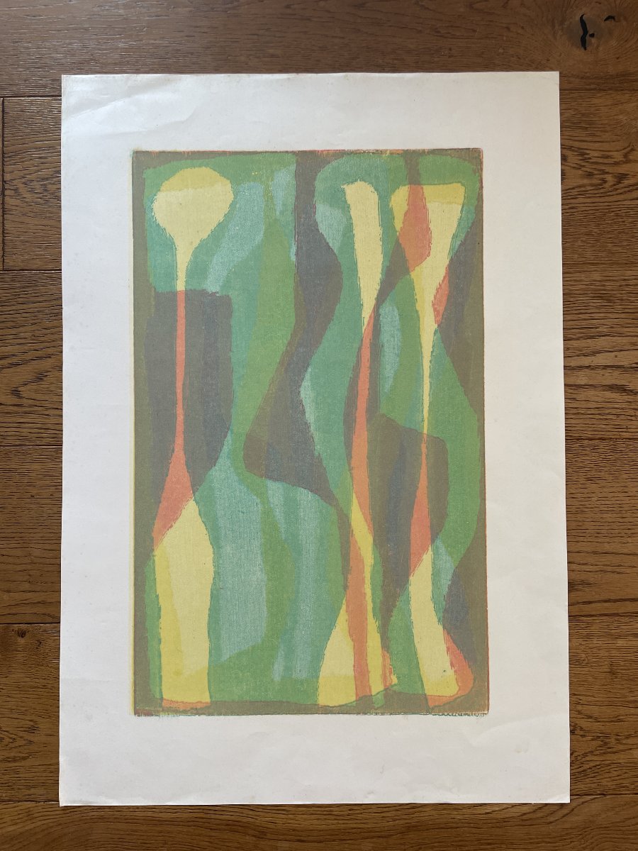 Alwin Carstens (1906–1982) - Color Lithograph D-photo-4