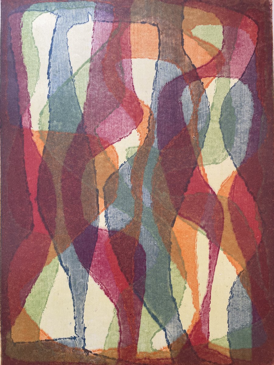Alwin Carstens (1906-1982) - Lithographie couleur C