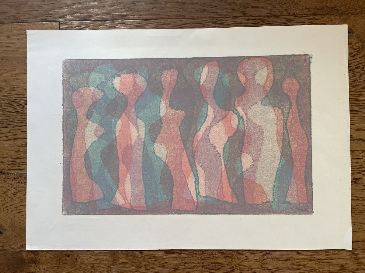Alwin Carstens (1906–1982) - Color Lithograph B-photo-2